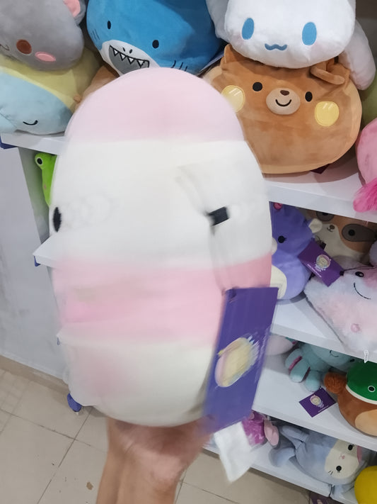 Squishmallow named Amelie the Strawberry Milk.