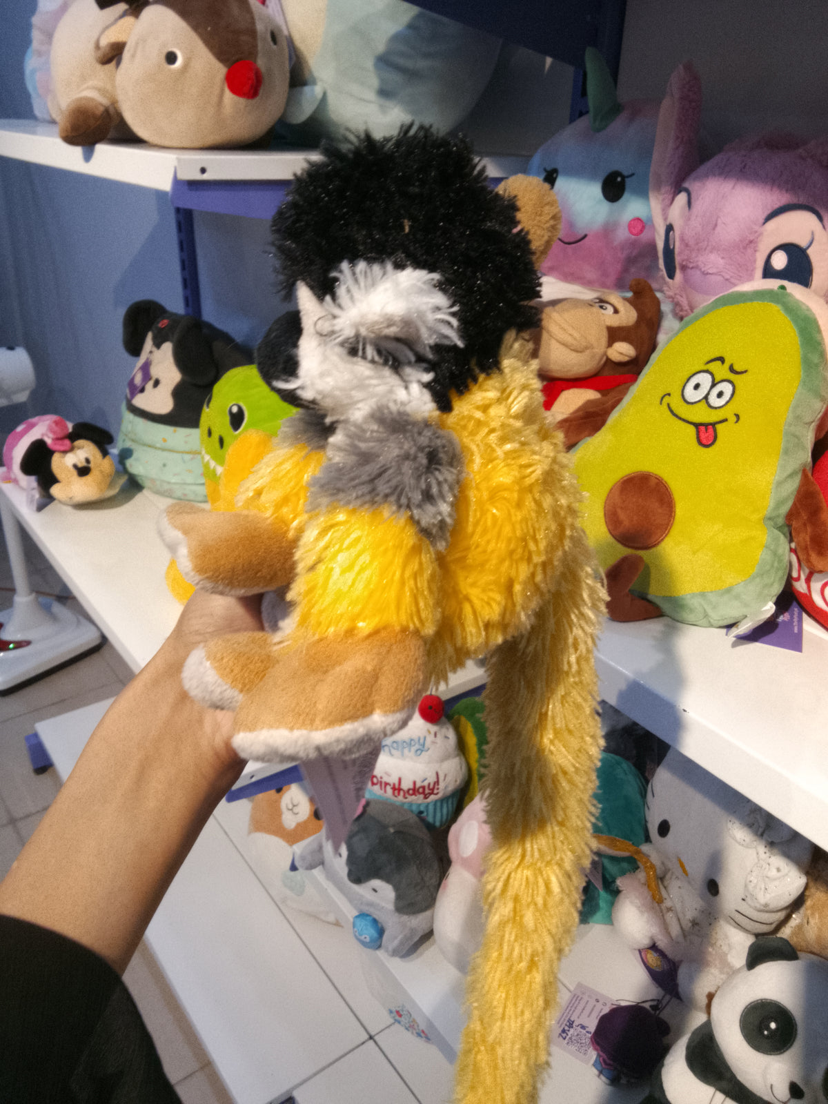 Nature Planet Long-Tail Squirrel Monkey Plush Toy