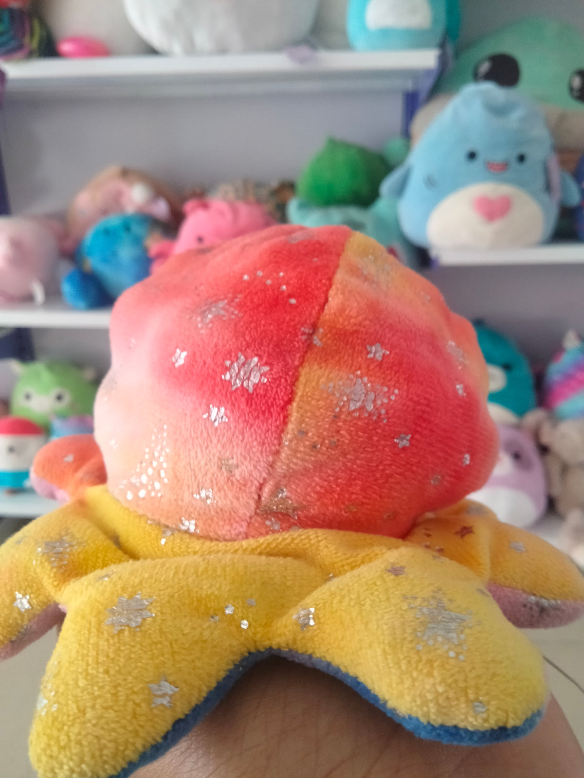REVERSIBLE MOOD CHANGE  OCTOPUS PLUSH TOY,