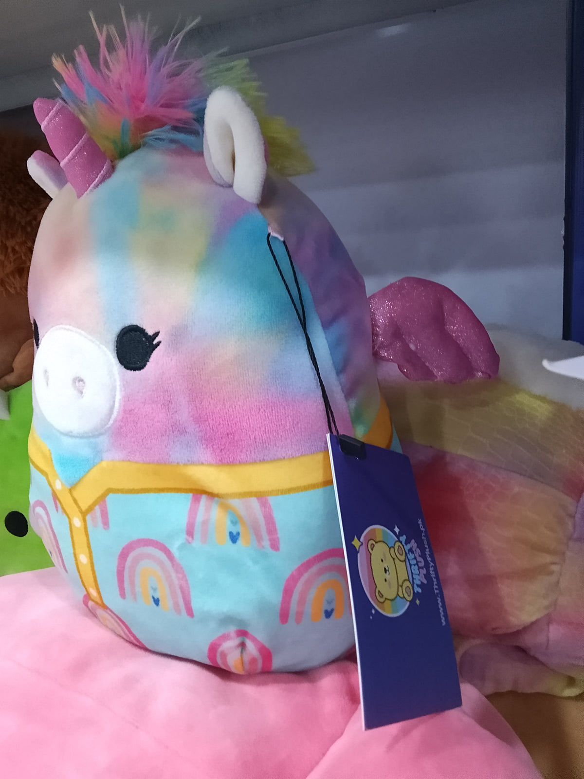Squishmallow Jaime the Pegasus plush toy.