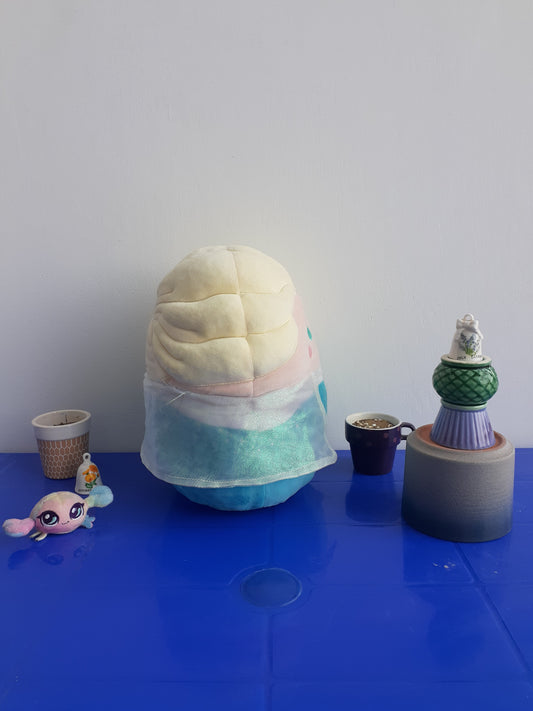 Squishmallow Plushie Of Elsa from Disney's Frozen.