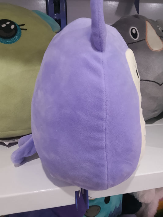 Kellytoy Squishmallows plush toy of the character Holly the Purple Owl.
