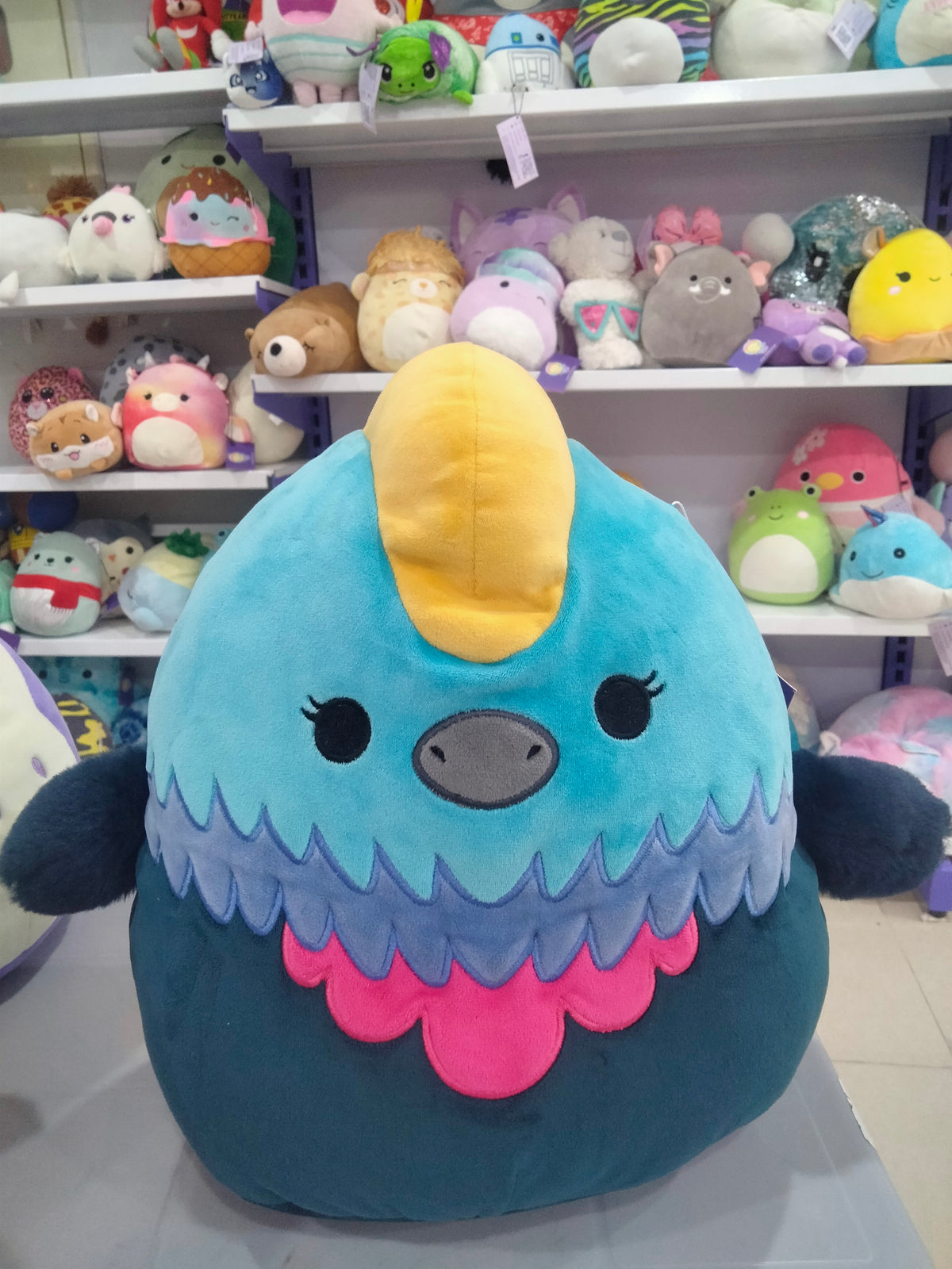 Melrose The Cassowary Squishmallow Plush toy.