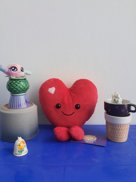 Noxozoqm Cute Heart Pillow, A plushie