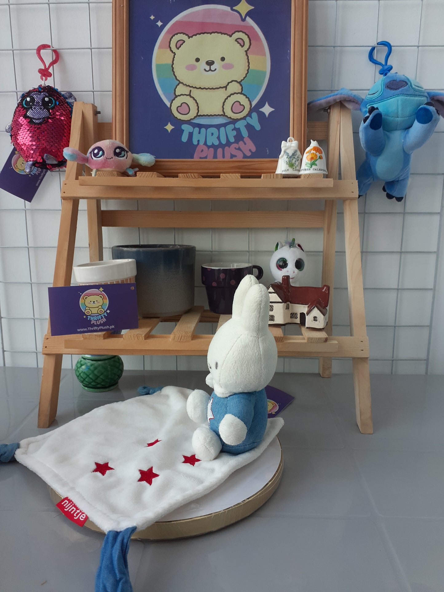 Miffy Blue Bunny Comforter, A Soft Toy