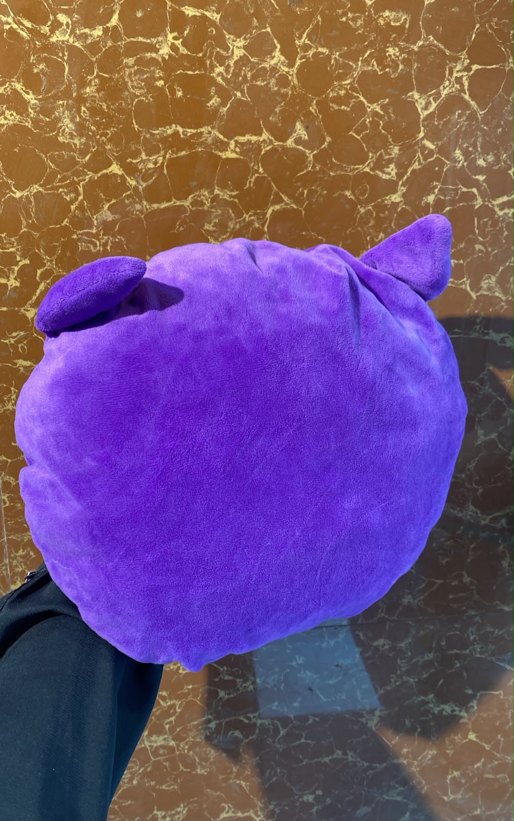 Purple Devil Emoji Plush Pillow