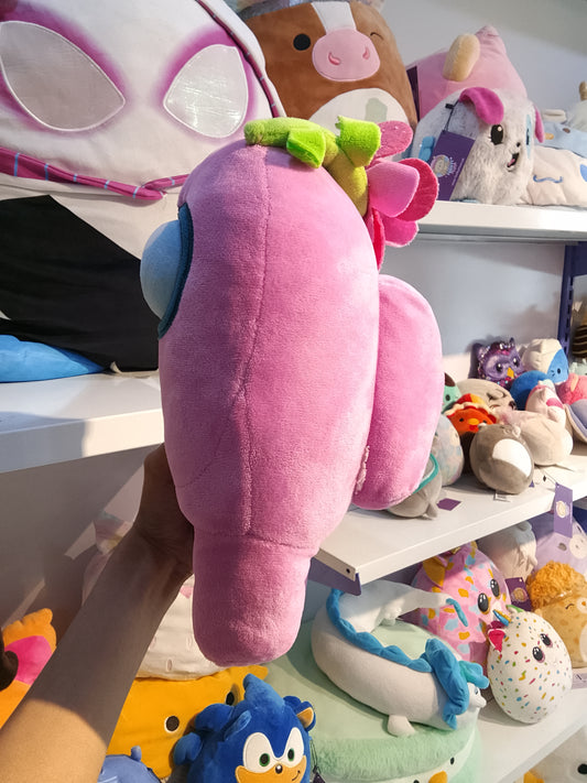Pink Among Us plush toy.