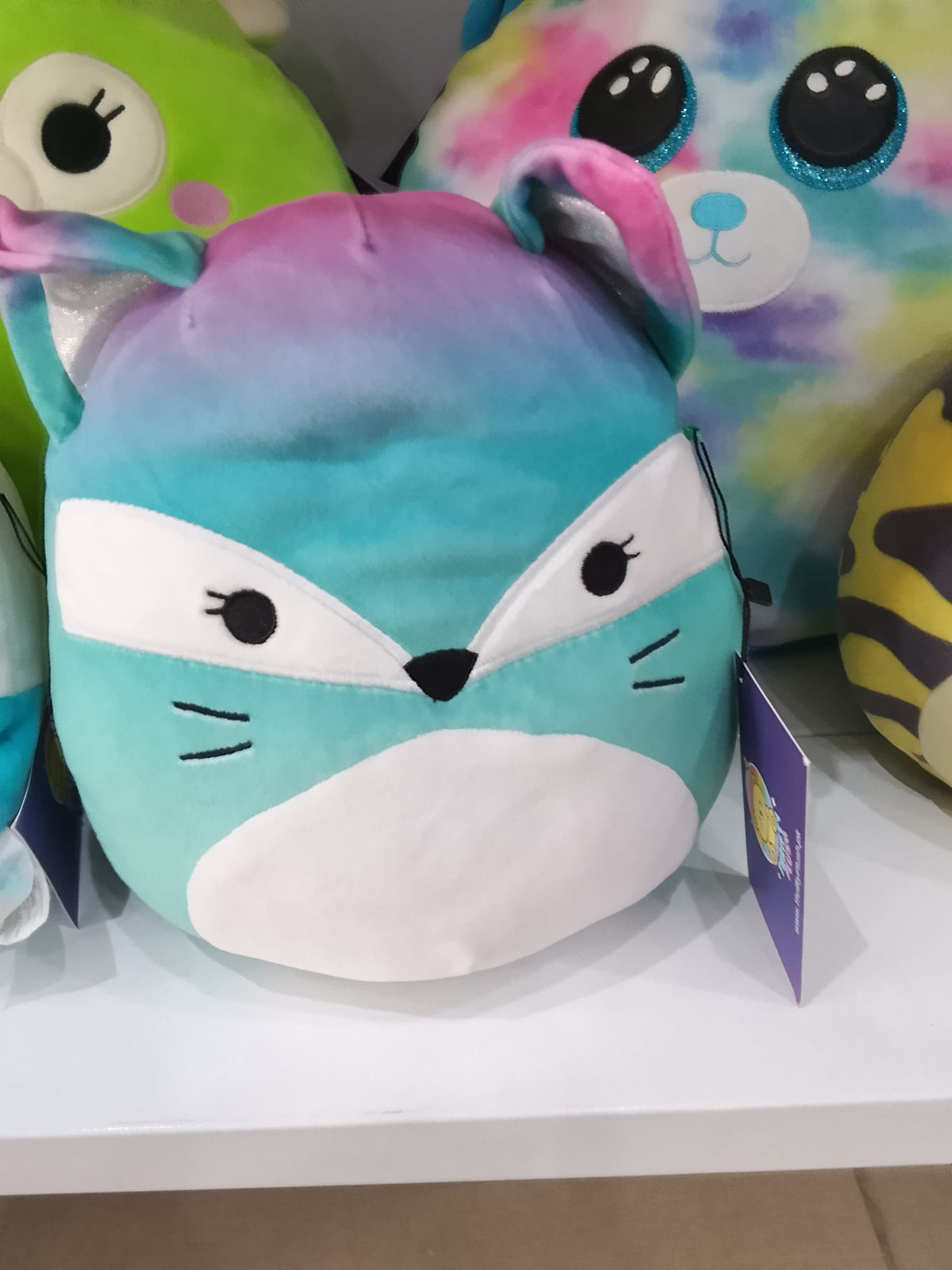 Squishmallows plush toy, specifically the character Vickie the Fox.