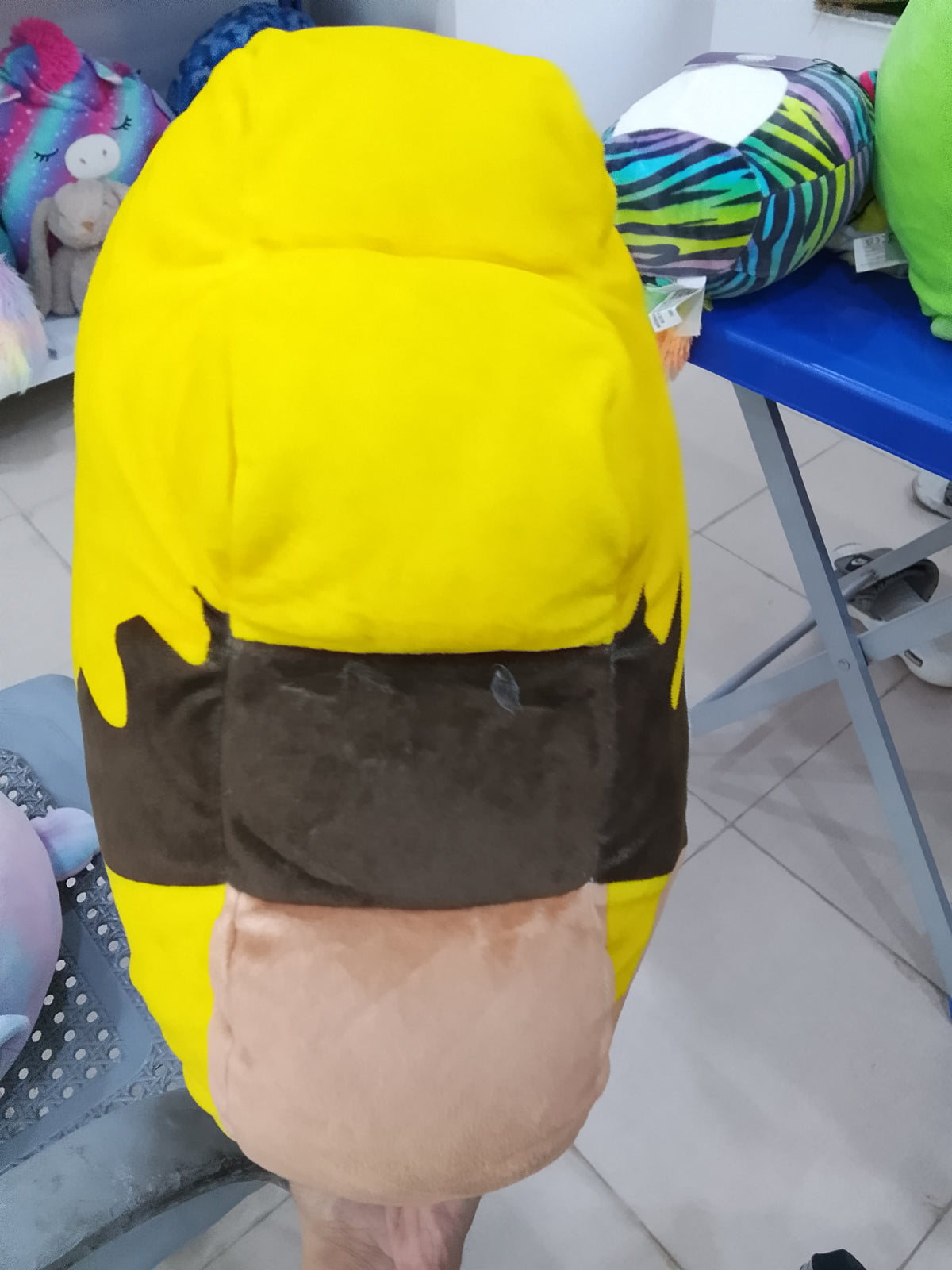 Naruto Uzumaki plush figure from the Mocchi-Mocchi series by Tomy.