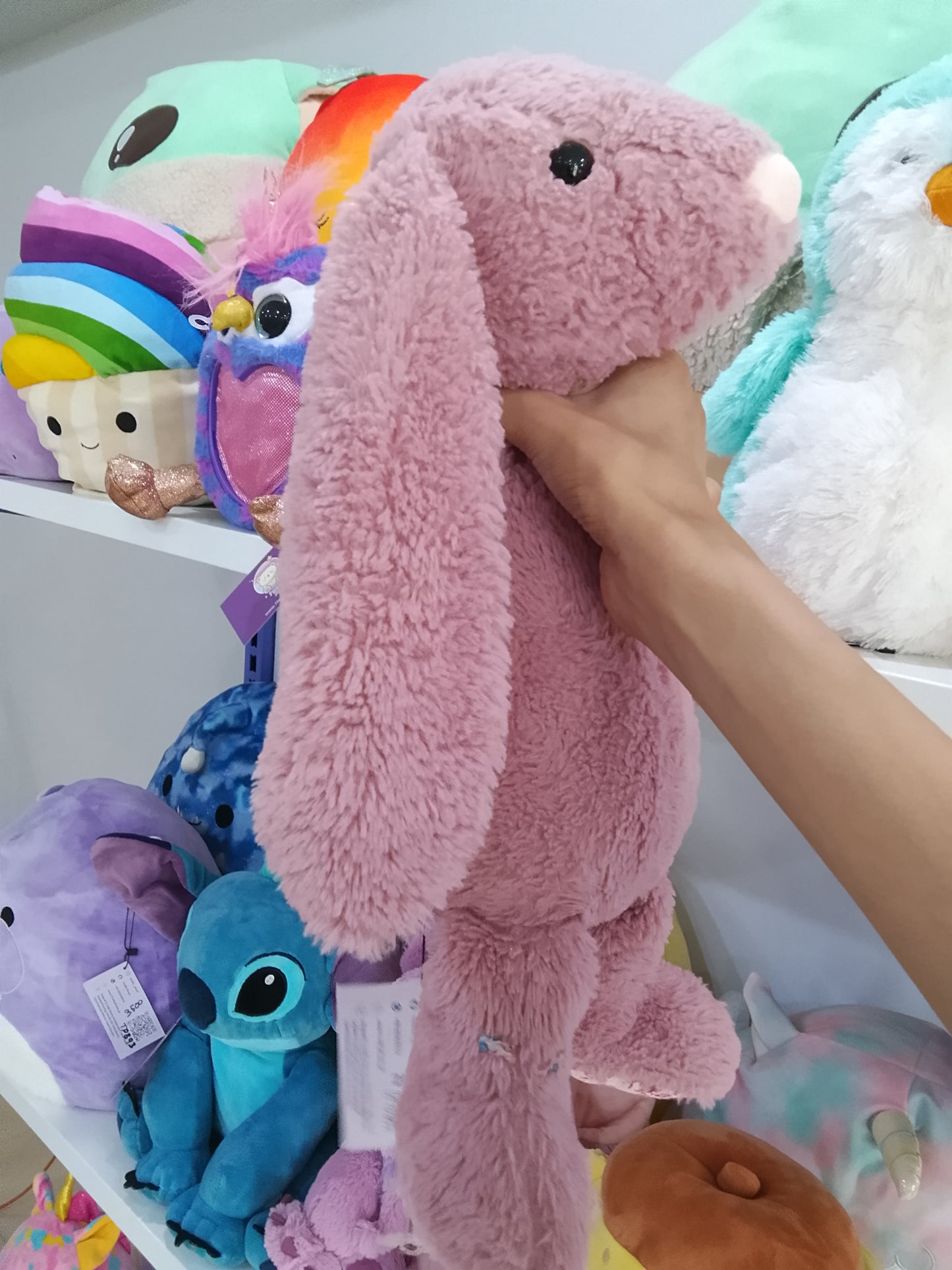Bashful Tulip Pink Bunny plush toy.
