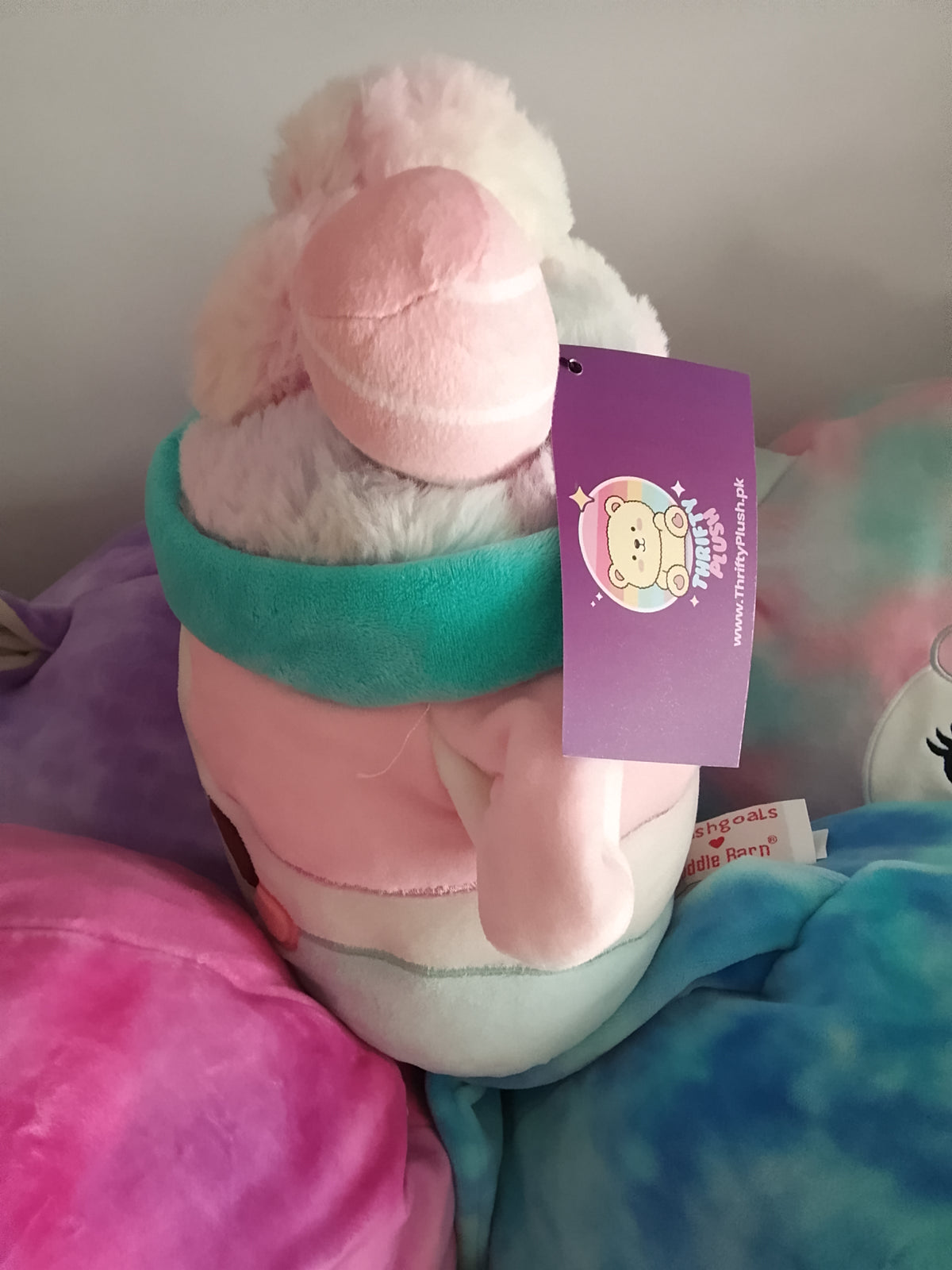 Cuddle Barn Cotton Candy Mooshake scented plush toy,
