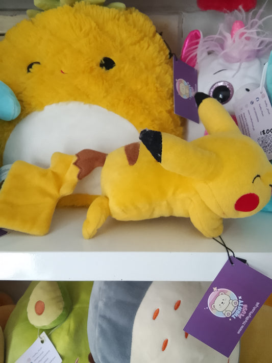 Pikachu plush toy from the Pokémon franchise.