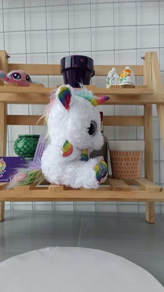 Pixy The Unicorn, Plushie A Popular Character From The Ty Beanie Boos collection.