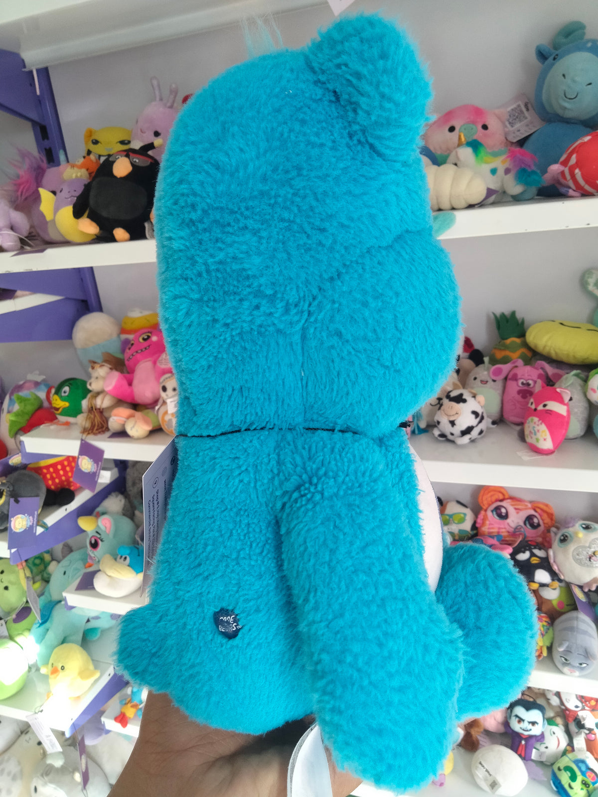 Care Bears Grumpy Bear plush toy.