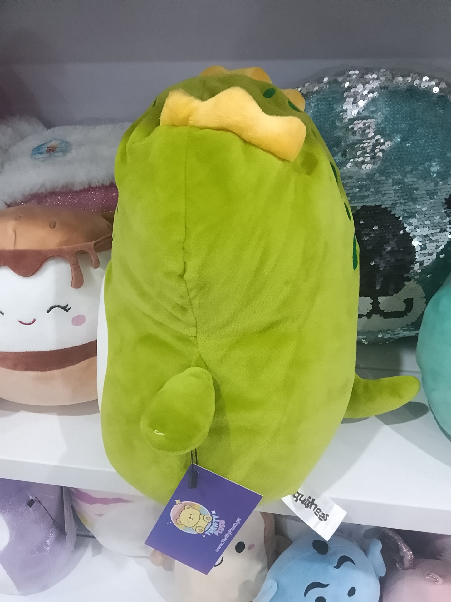 Squishmallows green dinosaur character plush toy