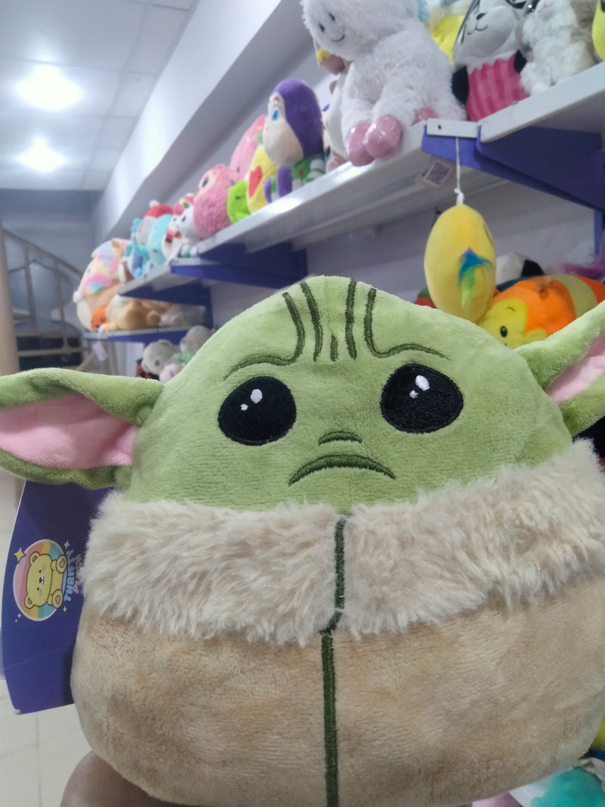 Squishmallows Star Wars plush toy featuring Baby Yoda