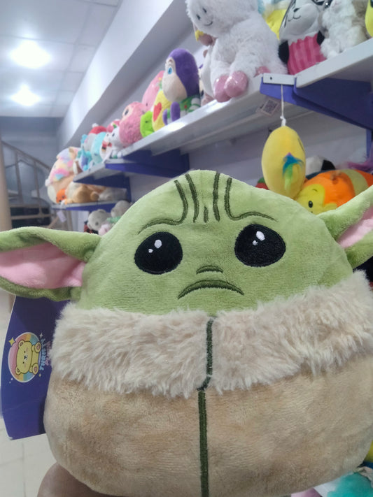 Squishmallows Star Wars plush toy featuring Baby Yoda