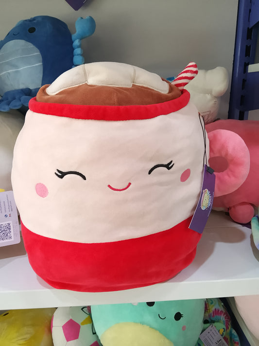 Squishmallows Kellytoy Marshina the Hot Cocoa plush toy.