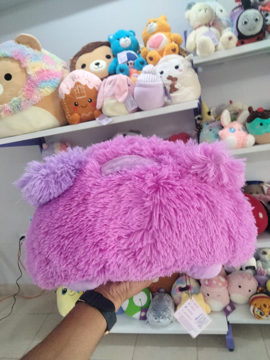 This is a Fluffaluff reversible purple plush pet.