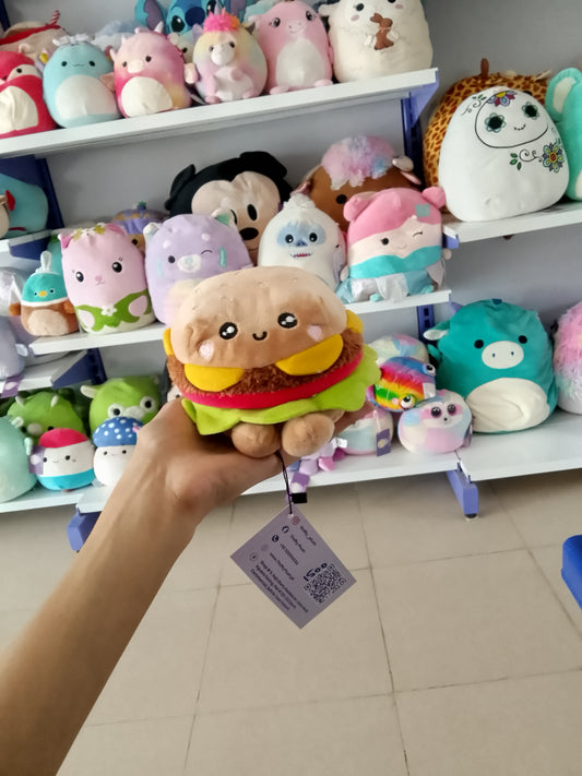 Hamburger themed soft Plush toy.