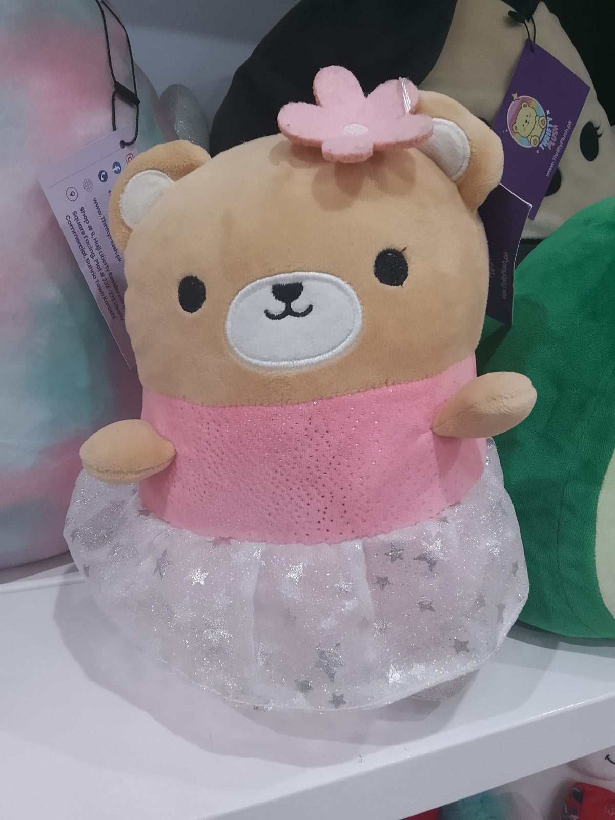 Squishmallows plush toy a Ballerina brown bear