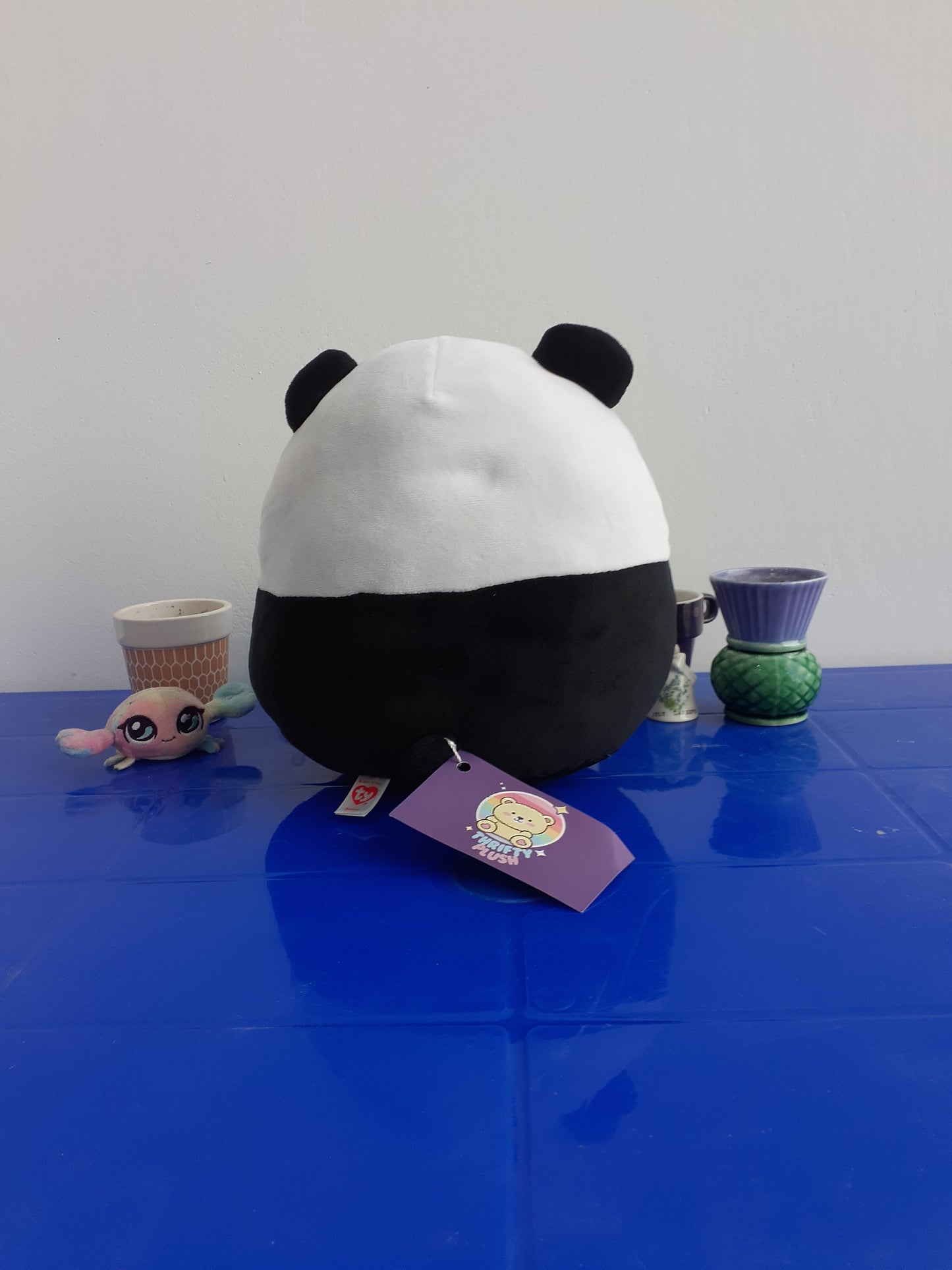 Ty Bamboo Panda Squish-A-Boos, a soft, cuddly Plushie