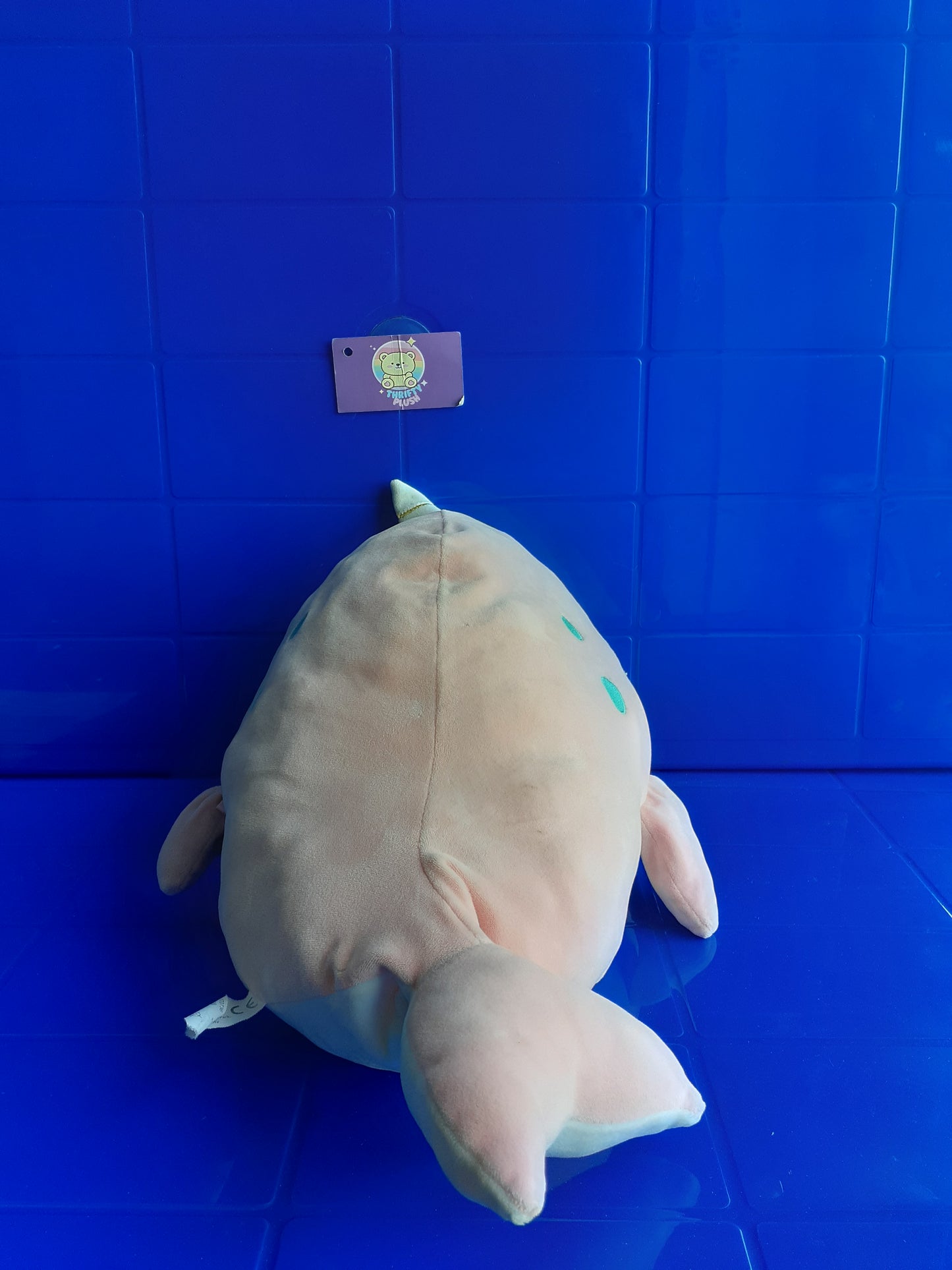 Baby Plushie Toy Cuddly Toy Whale Pink 