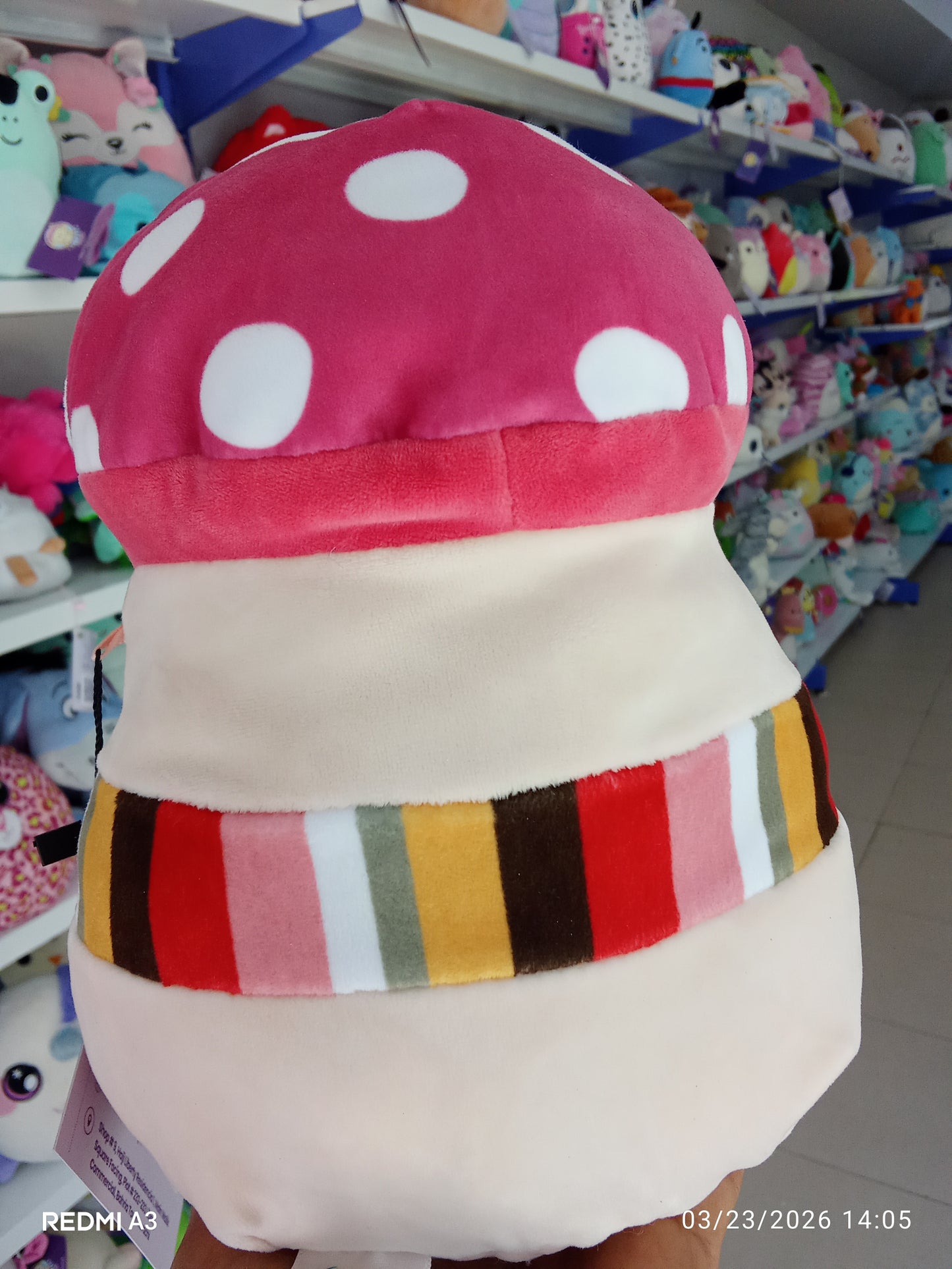 Squishmallows Malcolm The Mushroom Plush Toy.