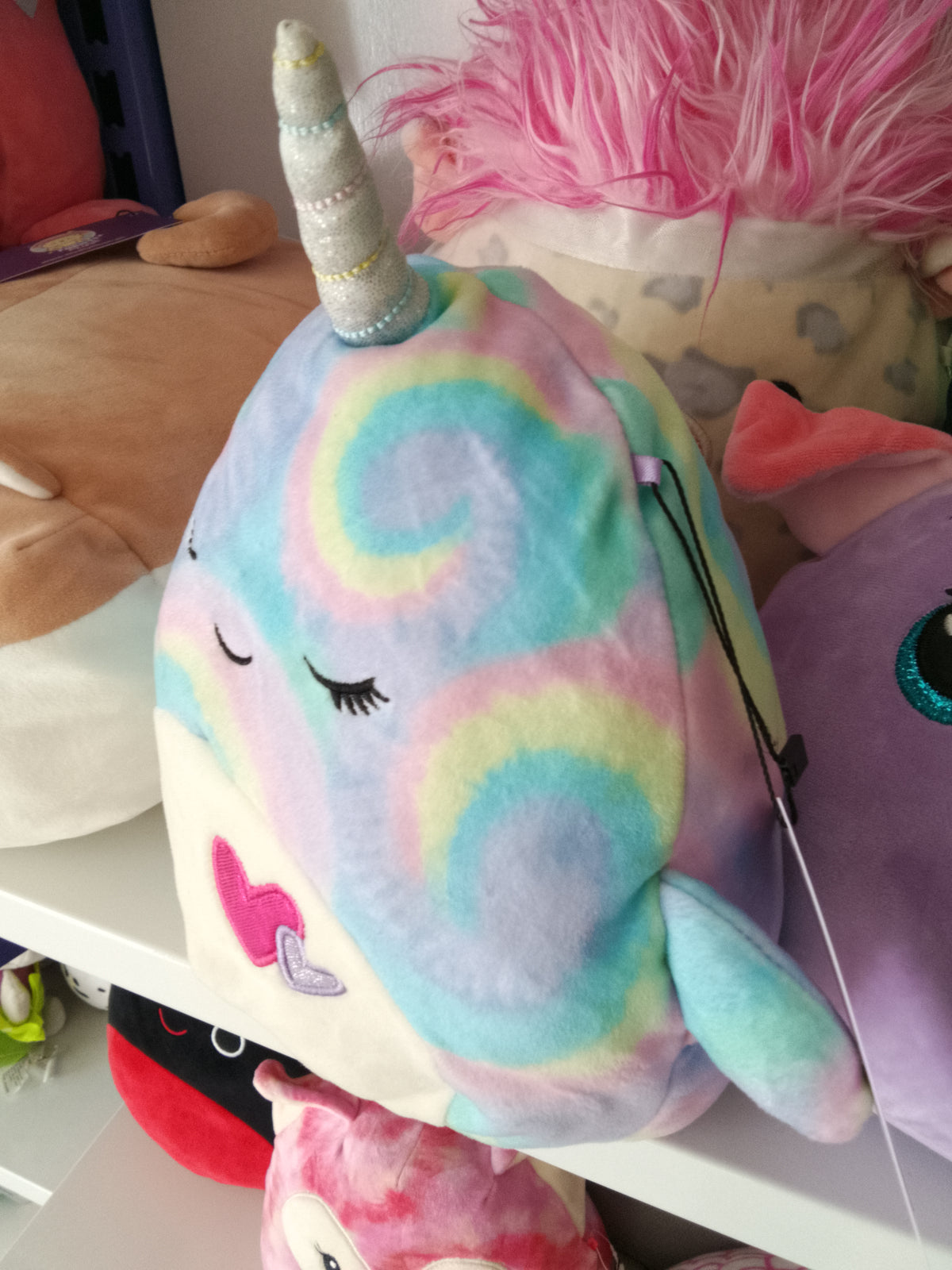 Ter, a narwhal Squishmallow specifically from the Valentine limited edition collection.