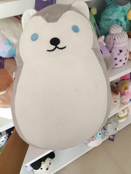 Plush Husky Hug Pillow from Daiso Japan