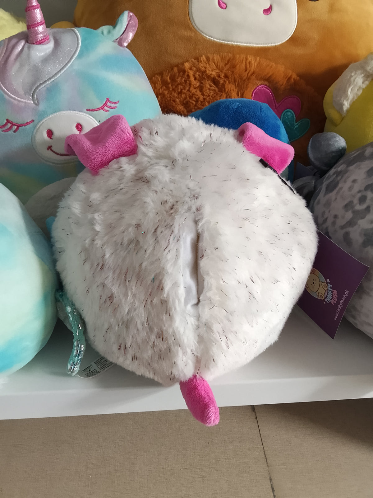 Pikmi Pops Jumbo "Espi the Shiny Dog" Plush toy.