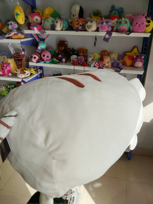 Furyu Nemuneko white cat plush cushion Plush toy.