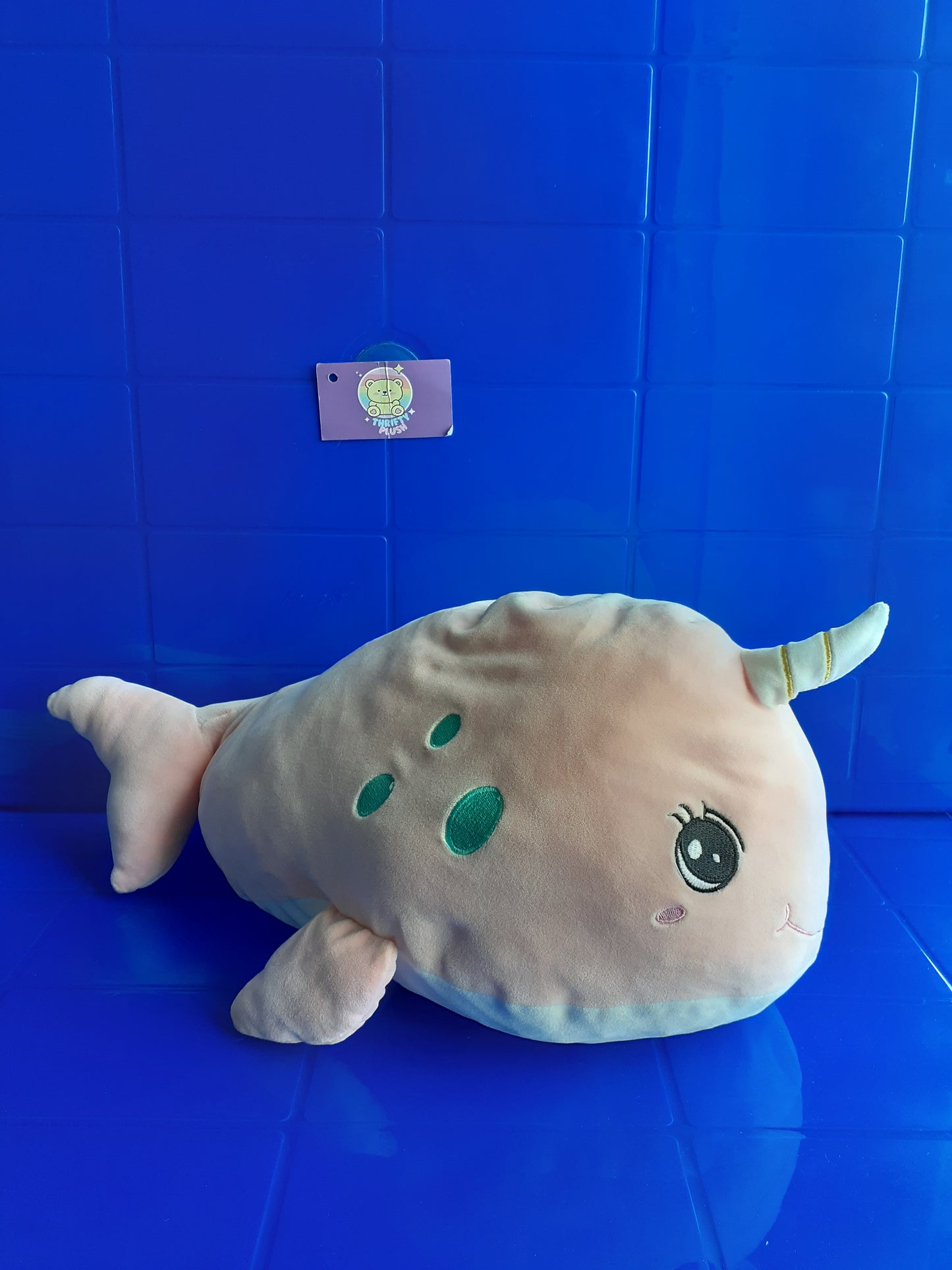 Baby Plushie Toy Cuddly Toy Whale Pink 