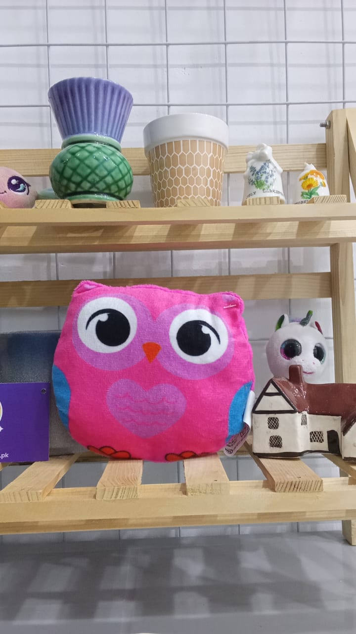 Pink, Owl-Shaped Plushie