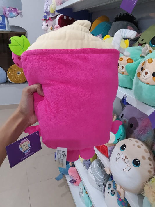 Shopkins Berry Smoothie Bean Plush Toy.