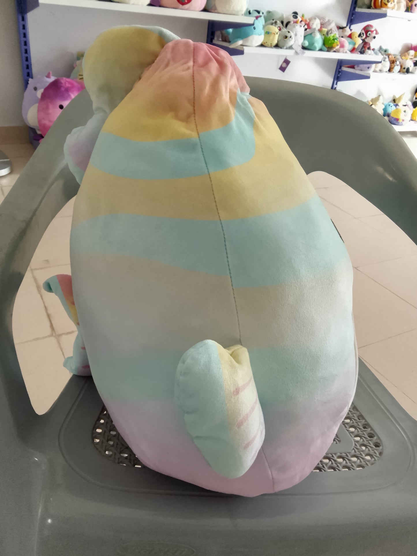 Squishmallows Canda the Rainbow Fish Plush Toy.