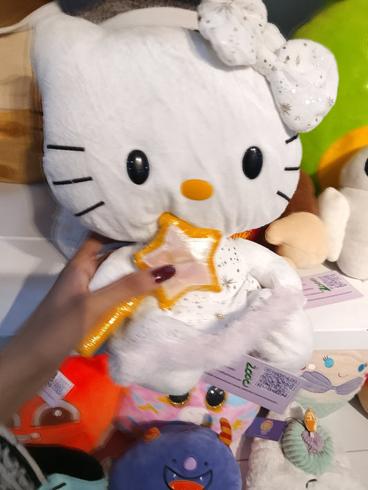 Hello Kitty White Gold Angel Plush Toy