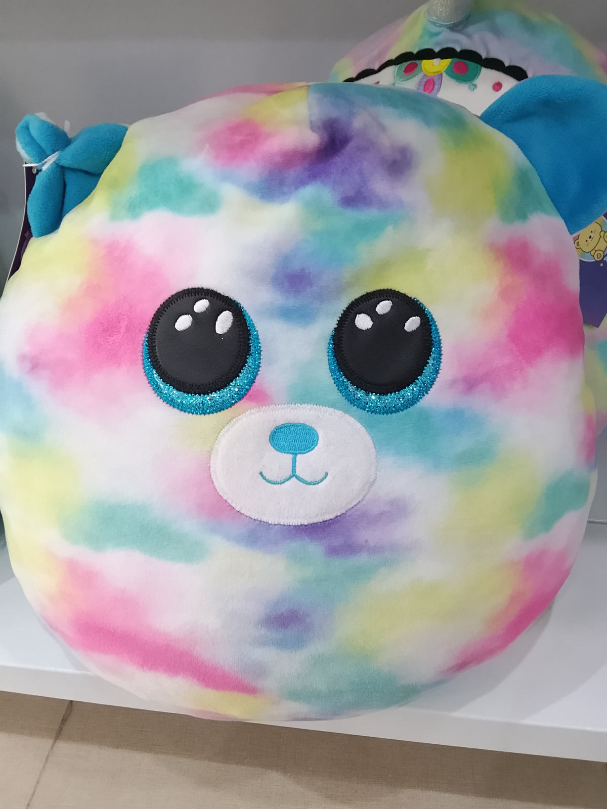 Ty Hope the Tie-Dye Bear Squish-A-Boo.