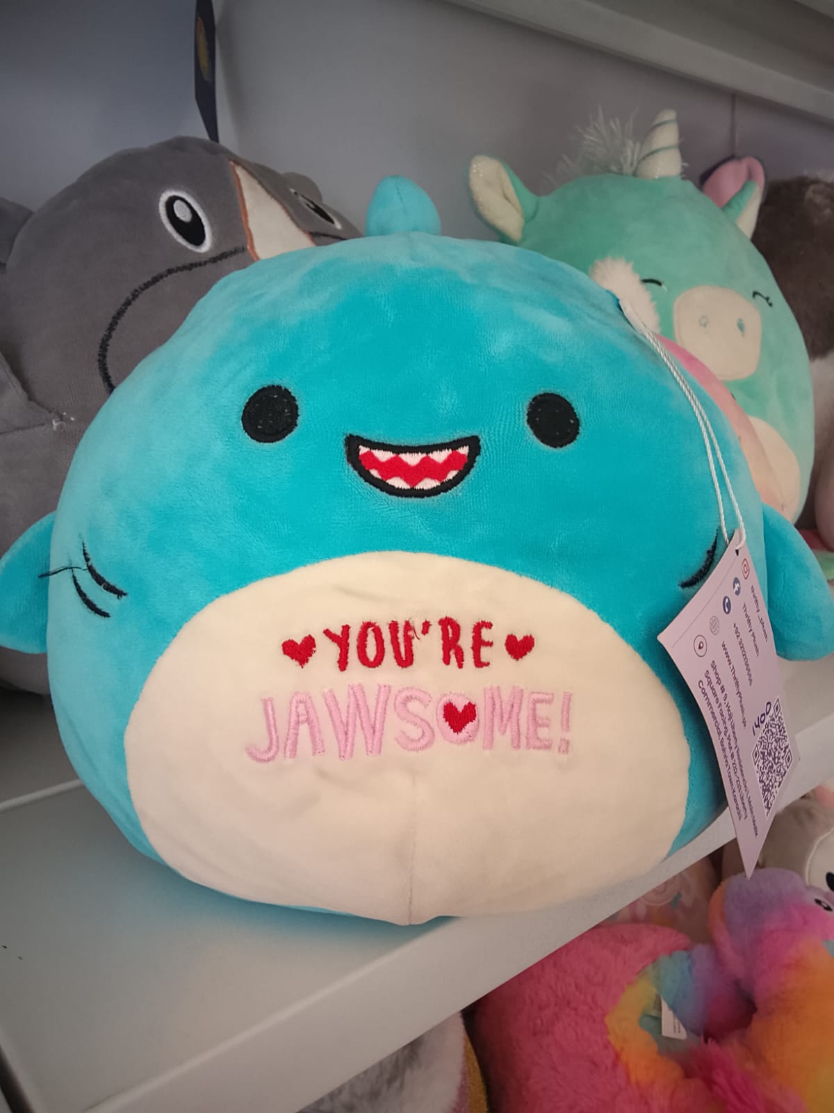 Squishmallows - Shark Plush Toy, specifically Rey the Shark.