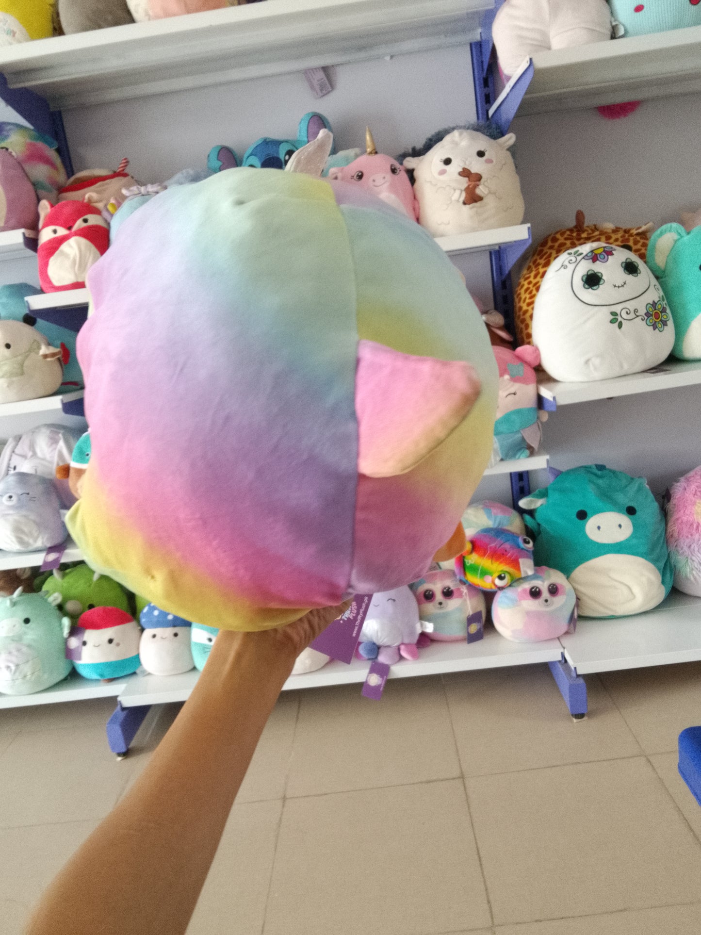 Squishmallow Briannika the Peacock Plush Toy.