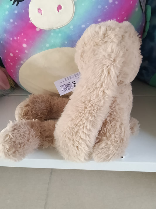 Brown bunny plush stuffed toy animal.