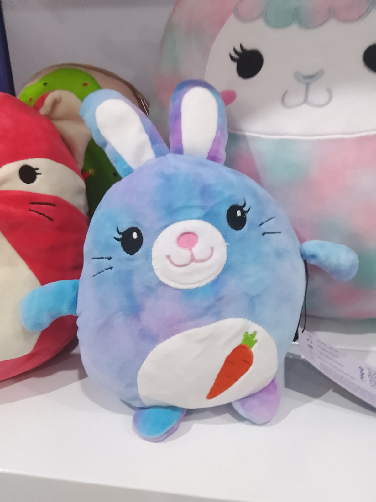Squishmallows Tie-Dye Easter Bunny plush toy