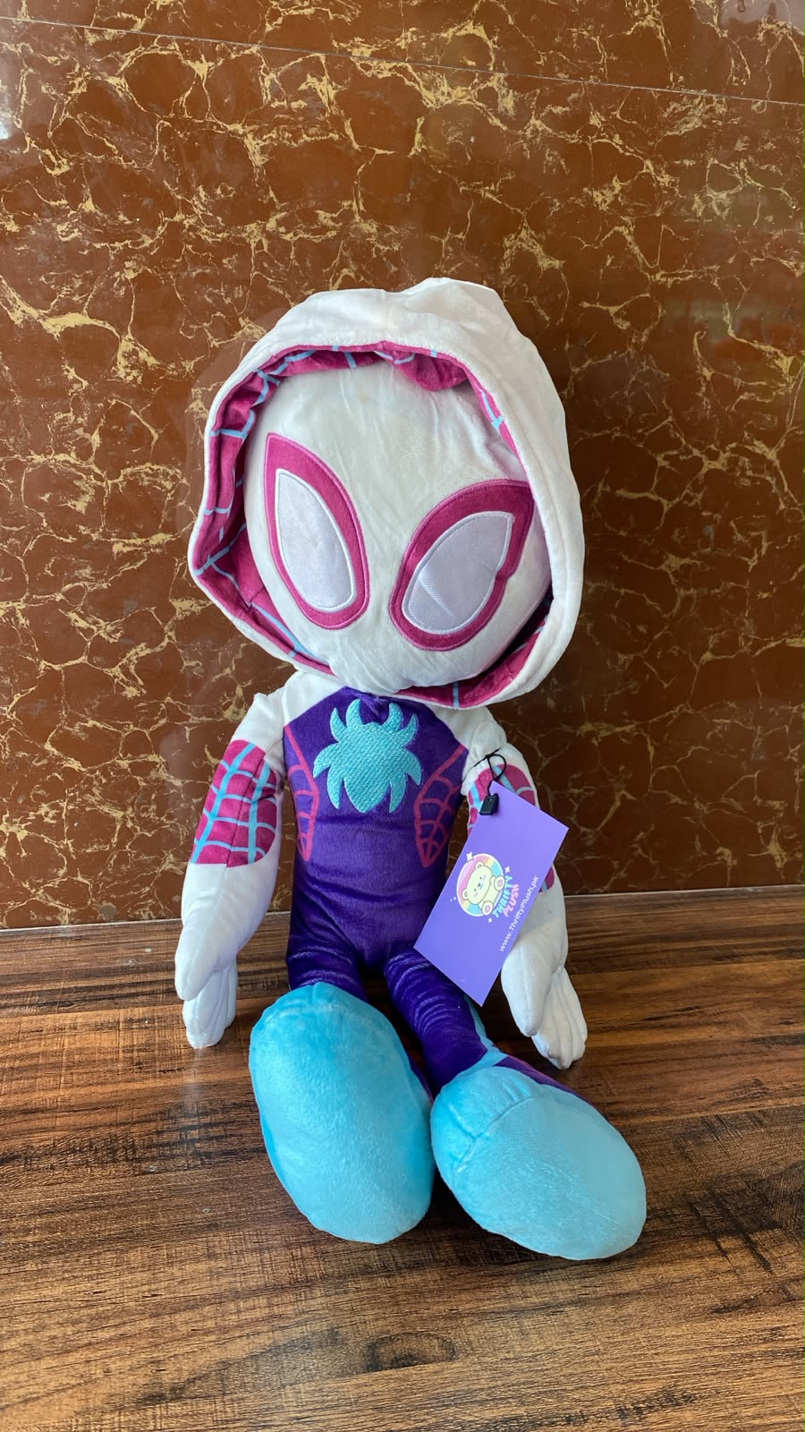 Marvel Spidey Ghost-Spider Glow-In-The-Dark Plush Toy