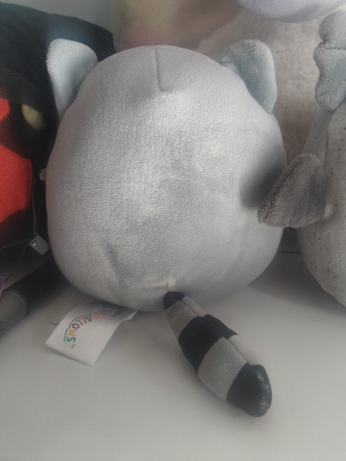 Raccoon plush toy.