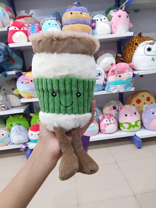 Luvsome Latte with Legs Plush Dog Toy.