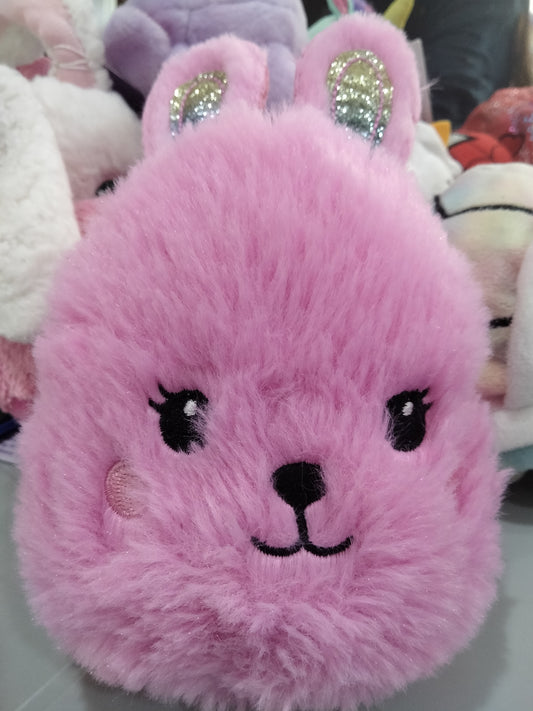 Pink Round Bunny Plush