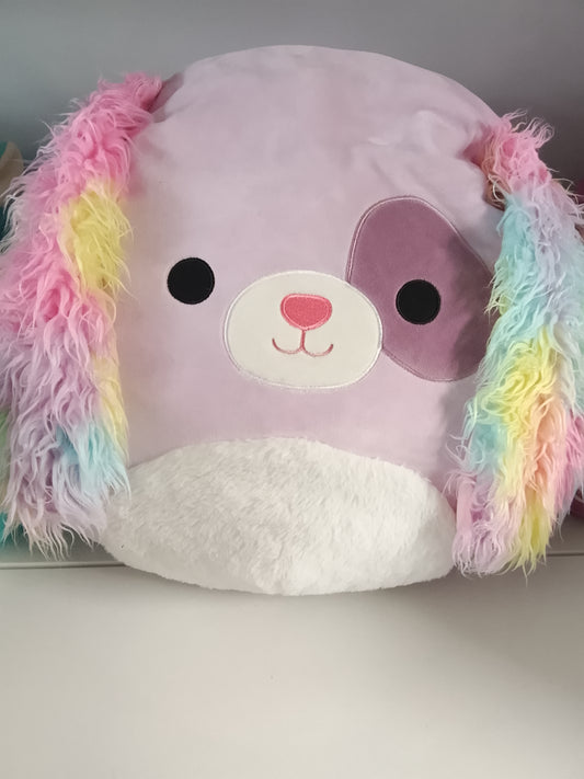 Squishmallows plush toy of Barb the Dog.