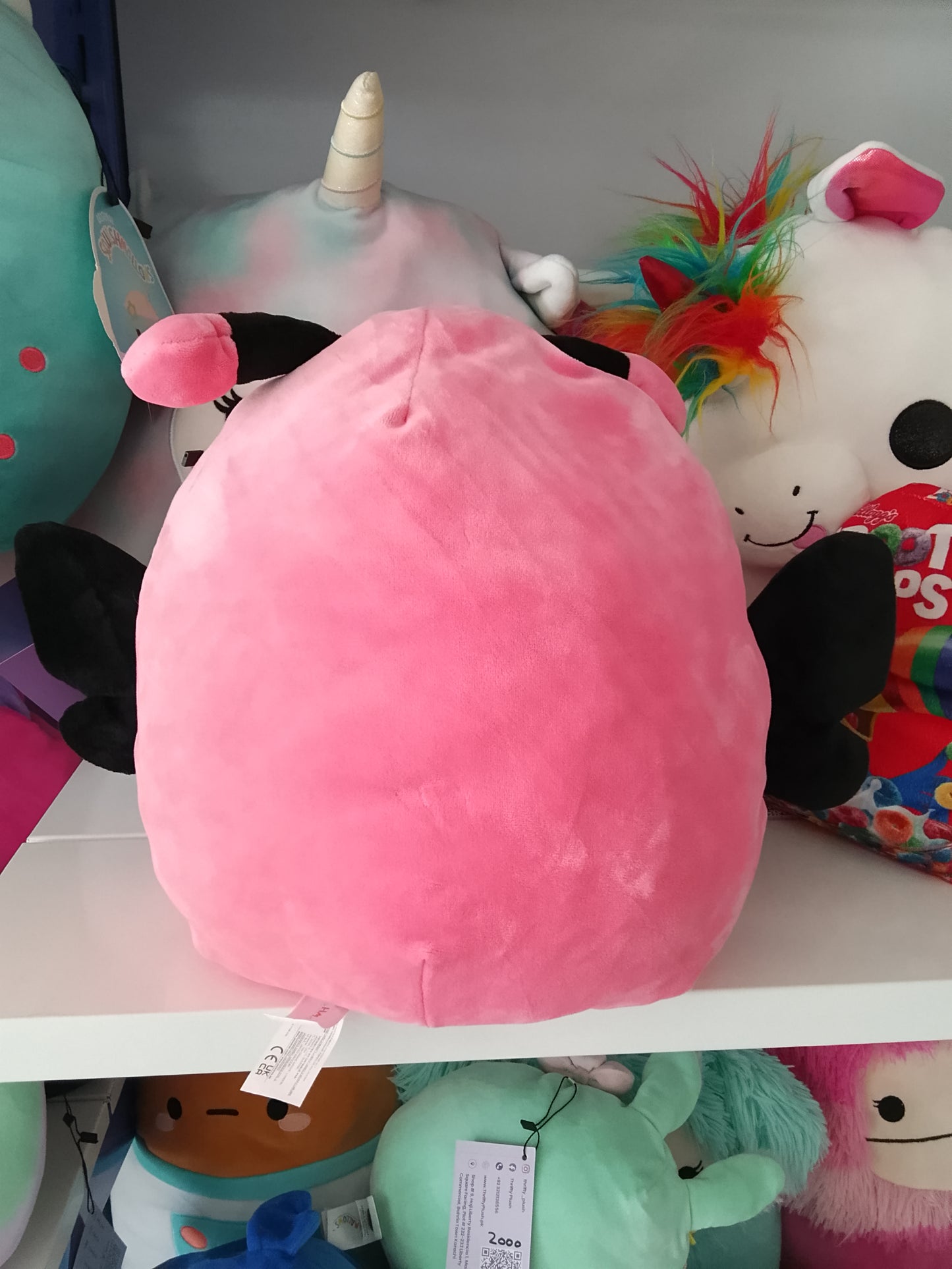 Squishmallows Andreina the Pink Monarch Butterfly plush toy.