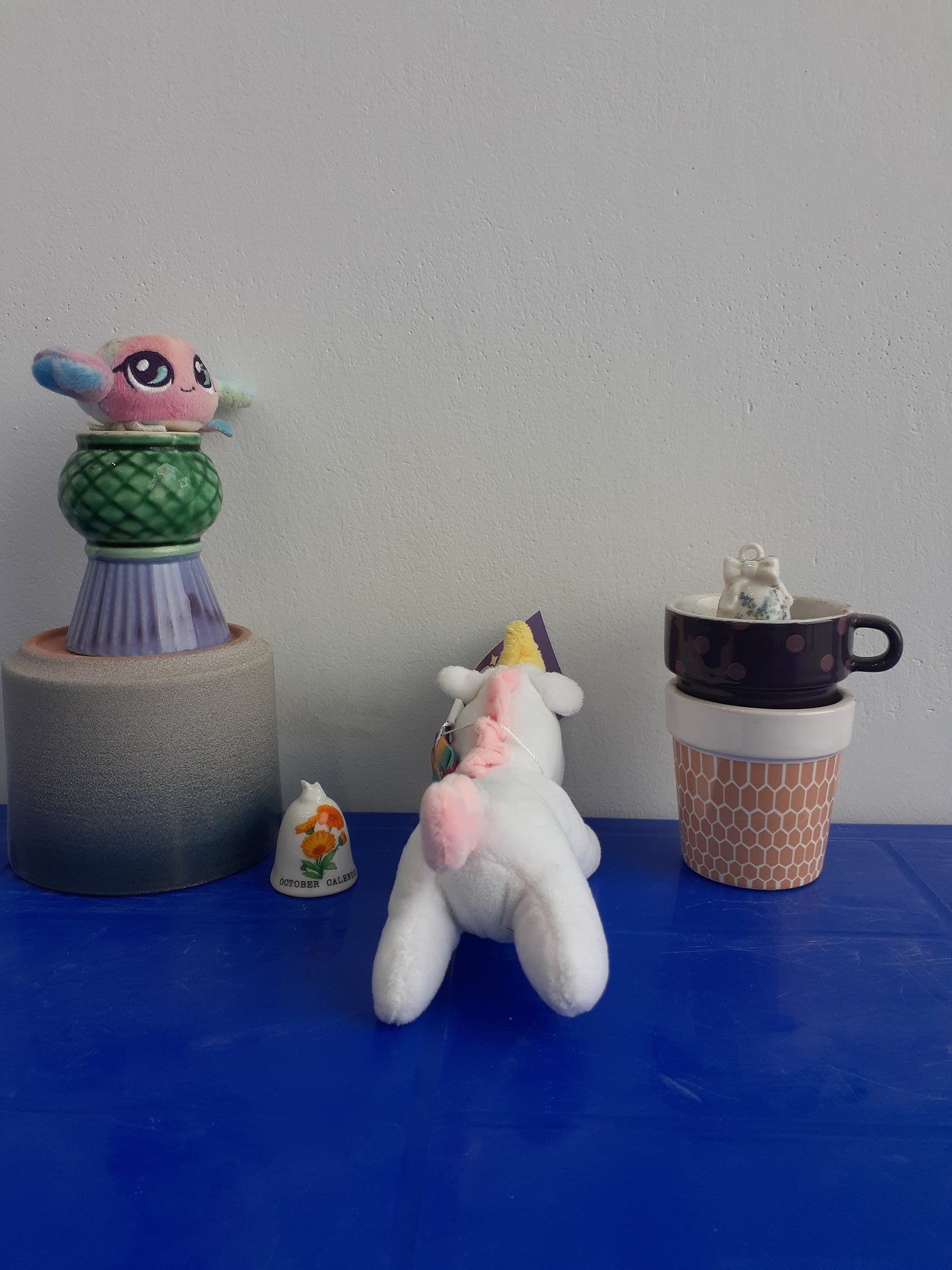 showcases a Ty Beanie Baby Plushie