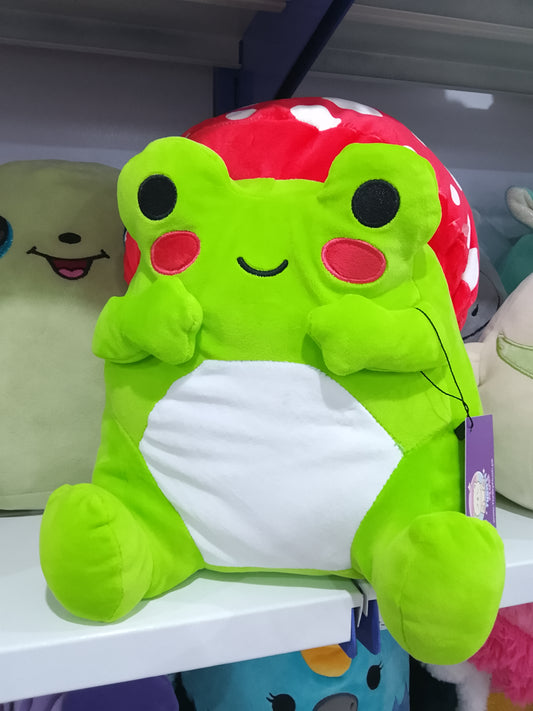 Franklin the Green Mushroom Frog plush toy.